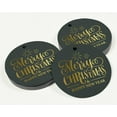thumbnail image 3 of Inkdotpot Merry Christmas & Happy New Year Text Bottle Tag Real Gold Foil Favor Hang Tags Pack Of 50, 3 of 6