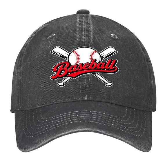 AFPRNK Vintage Washed Cotton Baseball Cap for Men and Women, Black, One Size