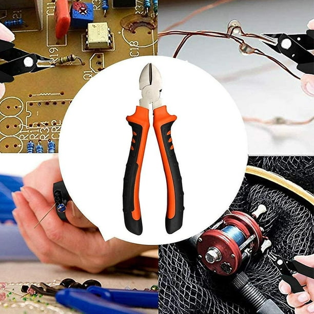 Deli Wire Cutters Diagonal Cutting Pliers Mini Precision Side Cutter for  Electronics Wire Cable Cutting 