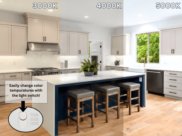 Vivio Lighting 6" LED Under Cabinet Light, Selectable CCT, 480 Lumens