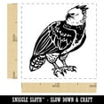 thumbnail image 2 of Magnificent Harpy Eagle Self-Inking Rubber Stamp Ink Stamper - Pink Ink - Small 1 Inch, 2 of 7
