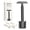 Black Razor with Stand, variant on ZOMCHI Double Edge Safety Razor for Men & Women, Reusable Metal Razor with 10 Razor Blades, Single Blade Wet Shaving Razor- Matte Black