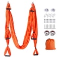 thumbnail image 1 of Aerial Yoga Swing Set, Yoga Hammock Flying Trapeze Yoga Kit Aerial Yoga Hammock Sling Inversion Tool with 2 Extension Straps for Home Gym Fitness, Mounting Accessories Included, 1 of 8