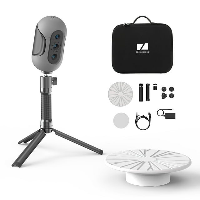 Scanner 3D,0.05mm et Résolution Couleur et 0.1mm Modèles de Scanners (premium) Scanner 3D 15-1500mm et Supporte Scanners Compatibles Scanner 3D Compatible avec Support Lentilles de Plateau Tournant Réaliste
