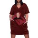 thumbnail image 1 of The Captain-Vestido largo holgado con bolsillos para mujer traje largo Verano, 1 of 6