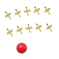 thumbnail image 2 of Aloy Jacks Juego de juegos Juegos de mesa divertidos Jacks retro de juegos y pelota hinchable para de juego Favores de fiestas de fiestas de oro, 2 of 10