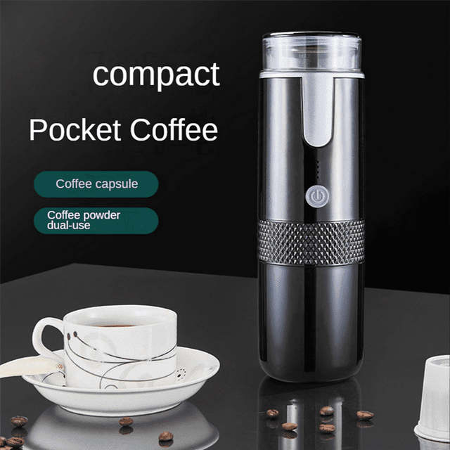 2X Cafetière Électronique Rechargeable Machine à Expresso Voiture Café Moulu & Expresso Voyage Camping