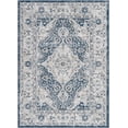 thumbnail image 3 of Mark&Day Area Rugs, 8x10 Muggenhol Traditional Navy Area Rug, Blue Grey Carpet for Living Room, Bedroom or Kitchen (7'10" x 10'), 3 of 7