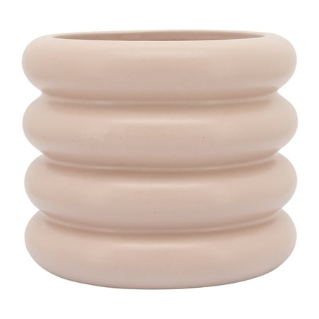 Sagebrook Home Ceramic 9 Bibendum Planter Dusty Rose