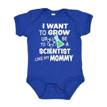 

Inktastic I Want to Grow Up to Be a Scientist Like My Mommy Gift Baby Boy or Baby Girl Bodysuit