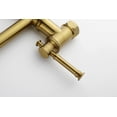 thumbnail image 3 of Izzovium Wall Mounted Pot Filler Faucet, Modern Brass Swing Arm with Two-Attachment Design, Brushed Gold Finish, 15.5in Length for Easy Stovetop Filling, 3 of 10