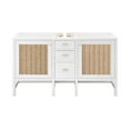 thumbnail image 3 of James Martin Vanities E444-V60d Addison 60" Double Basin Hardwood Vanity Cabinet Only -, 3 of 5