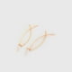thumbnail image 5 of Modernos Aretes De Oro Laminado 14K Largos Colgantes Dama dorado Unitalla, 5 of 6