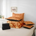 thumbnail image 4 of Erosebridal Aztec Damask Bedding Sets Full Size, Retro Floral Comforter Sets with Sheets, Bohomian Theme Decor, Reversible, 4 of 5