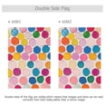 thumbnail image 4 of Yayeee Garden Flag 12" x 18" Double Sided Outdoor Yard Lawn Holiday Decorations, Watercolor Circles, 4 of 6