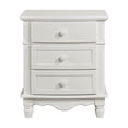 thumbnail image 2 of Lexicon Traditional Wood and MDF Board Night Stand in White Finish, 2 of 6