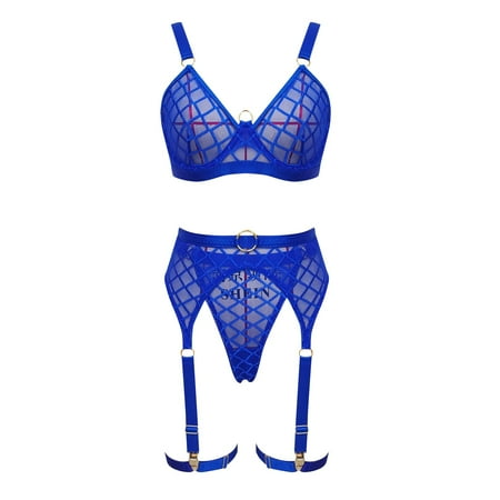 

Vedolay Lingerie For Women Naughty Play Women s Plus Size Lingerie PVC Leather Mesh Bra Wetlook Halter Neck One Piece Clubwear Teddy Bodysuit Red S