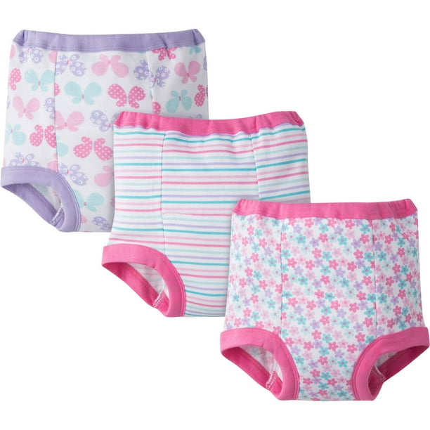 Gerber Gerber Toddler Girls Training Pants, 3Pack
