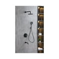 thumbnail image 4 of Elegant Lighting George Complete Shower And Tub Faucet With Rough-In Valve In Matte Black, 4 of 10