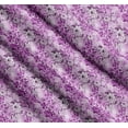 thumbnail image 3 of Soimoi Purple Cotton Cambric Fabric Leaves,Periwinkle & Camellia Floral Decor Fabric Printed Yard 42 Inch Wide, 3 of 7