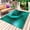 Aqua, variant on Red Rose Outdoor Rug 3x5 Ft - Reversible Patio Rug Outdoor Camping Rugs, Elegance Fantasy Flowers Romantic Washable Indoor Outdoor Area Rugs, Non-Slip Outdoor Carpet Runner for Deck/Porch