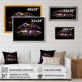 thumbnail image 4 of DESIGN ART Designart "Gold Lips Of Luxury Iv" Fashion Canvas Prints 40 in. wide x 30 in. high, 4 of 5