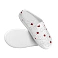 thumbnail image 3 of Xecao Ladybugs Flying On Dotted Route Print Cotton Slippers Fuzzy Warm Cozy Slippers Non Slip House Slippers For Indoor Outdoor Cotton Slippers House Slippers-37/38, 3 of 7