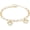 Heart, variant on Tennis Link Bracelet for Women Gold Brass Bangle