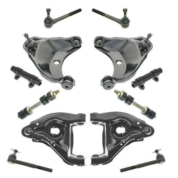 TRQ 12 pc Steering & Suspension Kit Control Arms Tie Rods Sway Bar End Links New PSA63453