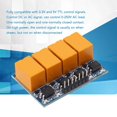 thumbnail image 3 of HUGFEGWE Relay Board, Light Indicator Anti Interference Micro Relay Board 3.3-5V Dc Micro Relay Module Board with Optocoupler for Home Appliance Control (4 Way) CA919-159052, 3 of 8