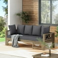 Christopher Knight Home Long Beach Outdoor Extendable Acacia Wood