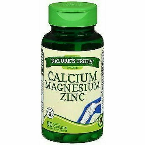Nature's Truth Bone Calcium Magnesium Zinc w/ Vitamin D3, 90ct, 5-Pack