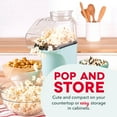 thumbnail image 5 of Hot Air Popcorn Popper Maker with Measuring Cup to Portion Popping Corn Kernels + Melt Butter, 16 Cups - Aqua, 5 of 6