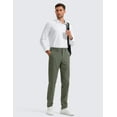 thumbnail image 3 of CRZ YOGA Men's All Day Comfy Golf Pants 30"/32" Quick Dry Lightweight Work Casual Trousers with Pockets, 3 of 4