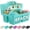Cyan, variant on 4 Pack Portable Shower Caddy, Integrated Handle, Reinforced Plastic, Organizer Storage Bathroom Supplies and Beauty Products, Cleaning Supplies, Shower Basket for Home, Dorm, Shelf and Cabinet