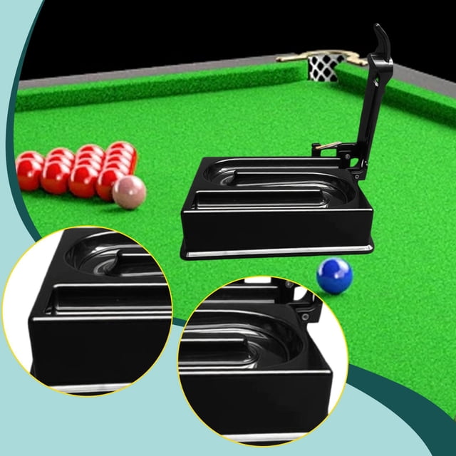 DYNWAVECA Precision Pool Ball Rack for Billiards Lovers Lightweight Practice Equipment black