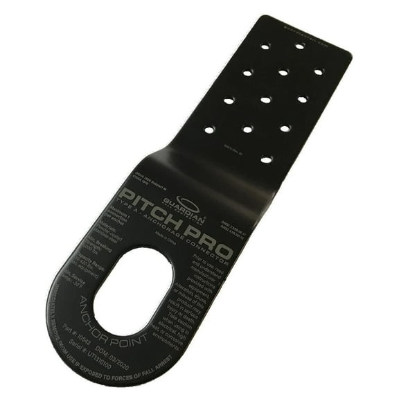 Guardian Fall Protection Pitch Pro Slotted Roof Anchor Gray