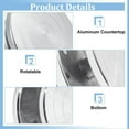thumbnail image 4 of 5.9 Inch Aluminium Alloy Rotated Turntable Sculpting Pottery Wheel Rotary Wheel Polymer Clay Tools for Craft Display Stand Pottery Turntable DIY Baking Cake Platinum 1pc, 4 of 9