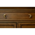 thumbnail image 3 of Zeckos Gold Cast Iron Crescent Moon Face Cabinet Drawer Pulls Set of 6, 3 of 9