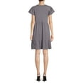 thumbnail image 2 of Time and Tru Women's Short Sleeve Tiered Knit Dress with Pockets, 2 of 5
