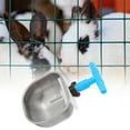thumbnail image 2 of 5Pcs Stainless Steel Automatic Rabbit Drinker Nipple Drinking Bowl Waterer Farm AccessoryLarge Bowl with Tee Connector, 2 of 9