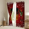 thumbnail image 3 of Homewish Black Girl Curtains Pack of 2 (42x84 Each) for Teens,Green Red Curtains Blackout,Merry Christmas Bedroom Curtains,Breathable Home Decor, 3 of 6