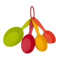 thumbnail image 1 of Juego de tazas medidoras, 4 piezas ,ovaladas Trudeau Home Presence de plástico, 1 of 2