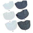 thumbnail image 4 of Cuello falso desmontable Alt Ropa Dickey suéter blusa media camisas para trajes de negocios ropa accesorios de ropa Black 2 Pack Eigraketly AP008266-02B, 4 of 5