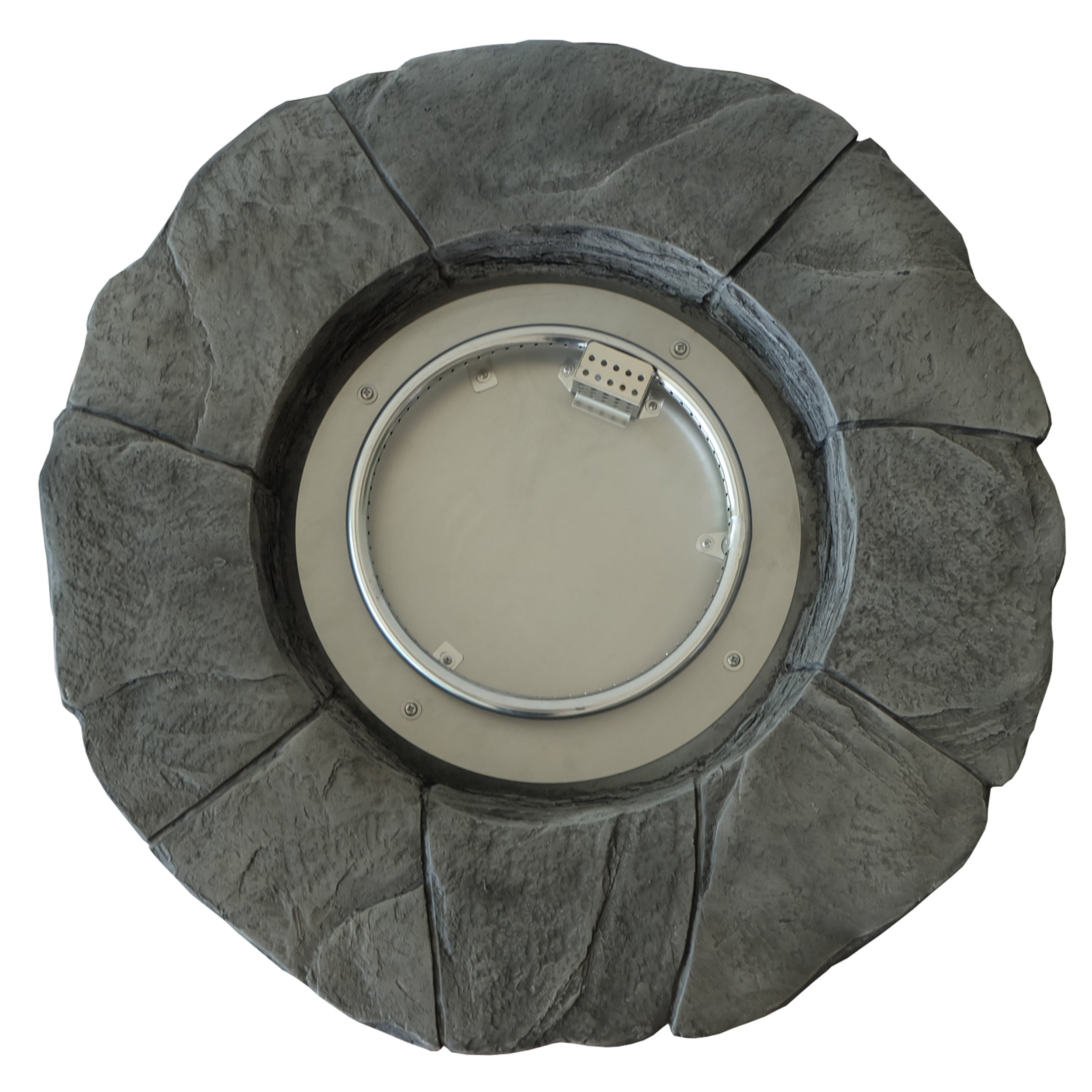 Edmond Outdoor Circular Fire Pit - 40,000 BTU, Grey