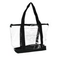 thumbnail image 1 of DALIX Sac de Courses Transparent Sac de Sécurité Sac à Main pour Femmes avec Bordure Noire, 1 of 1