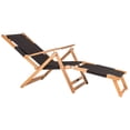 thumbnail image 1 of Patioflare Portable Lounge Chair with Leg Rest black, 1 of 1