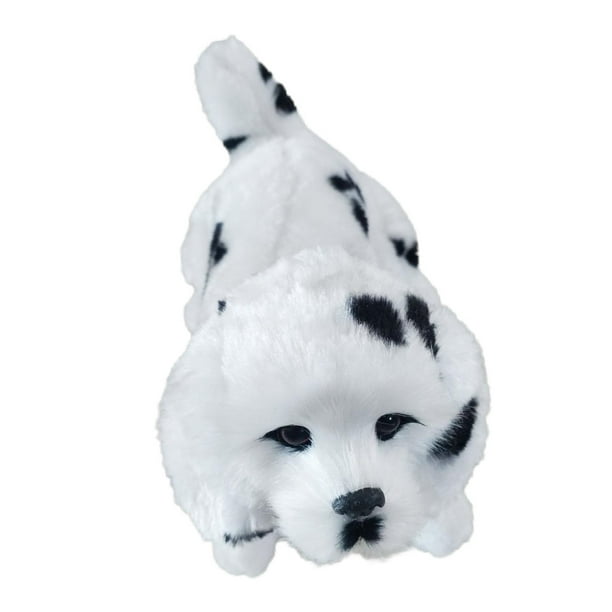 Simulated Plush Dog Toys Battery Operated Adorable Rotating Head