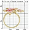 thumbnail image 2 of Gold Brass Ring with Top Grade Crystal in Multi Color for Women Style 0W289, 2 of 7