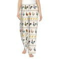 thumbnail image 2 of Goofa Funny Chicken Printed Soft Pajama Pants for Women, Wide Leg Comfy Casual Lounge Yoga Pants-Small, 2 of 9